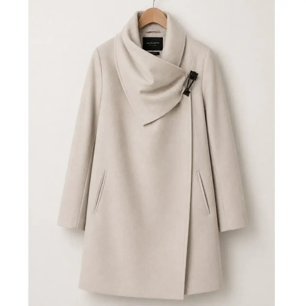 AllSaints City Monument Coat Wool Blend